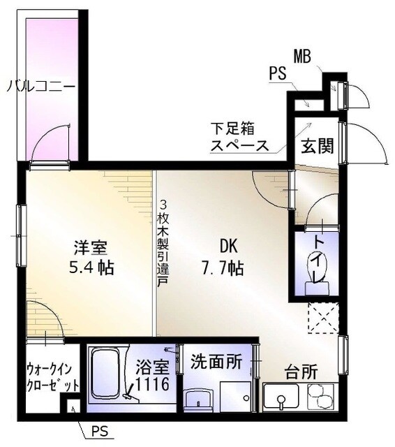 フジパレス箱殿町の物件間取画像