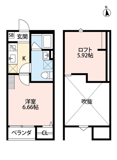 アヴィランスの物件間取画像