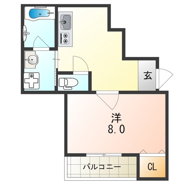 茨木駅 徒歩11分 3階の物件間取画像