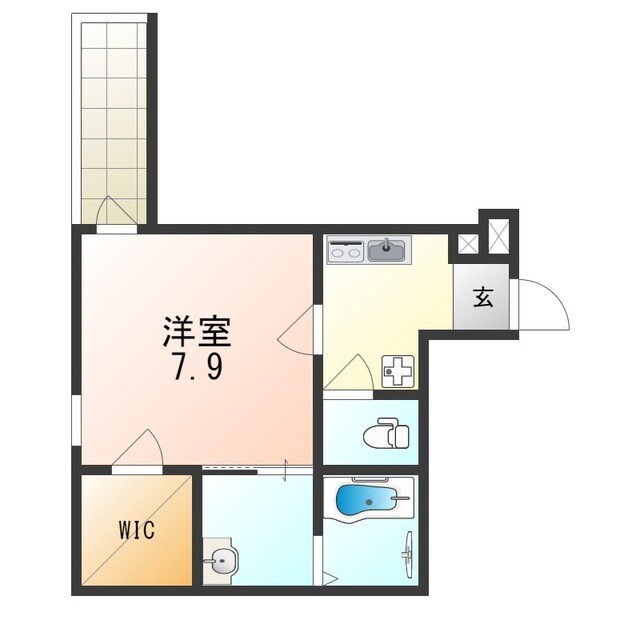 庄内駅 徒歩7分 3階の物件間取画像