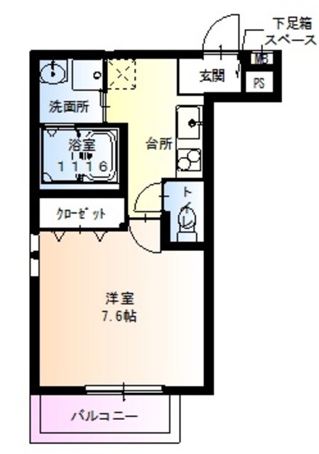 瑞光四丁目駅 徒歩2分 1階の物件間取画像