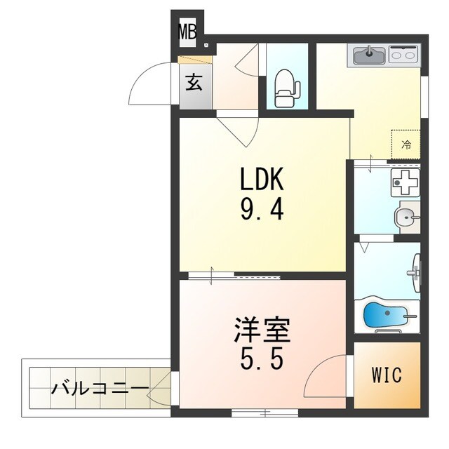 正雀駅 徒歩7分 1階の物件間取画像