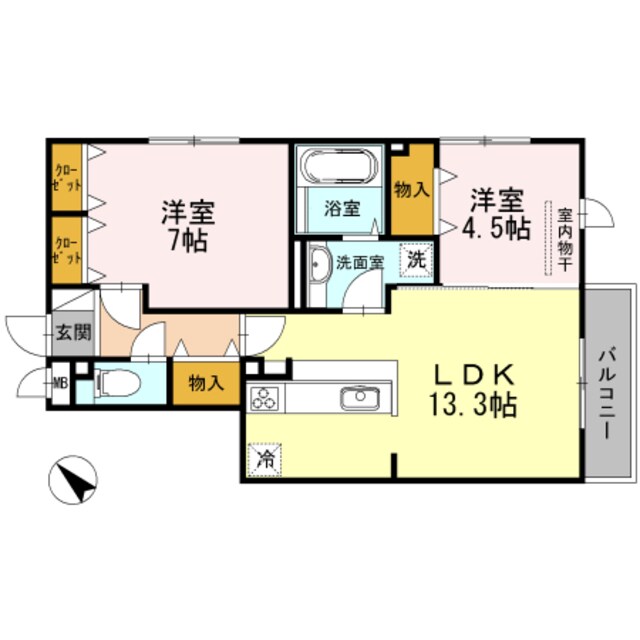 万博記念公園駅 徒歩11分 2階の物件間取画像