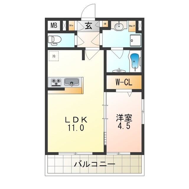 吹田駅 徒歩9分 1階の物件間取画像