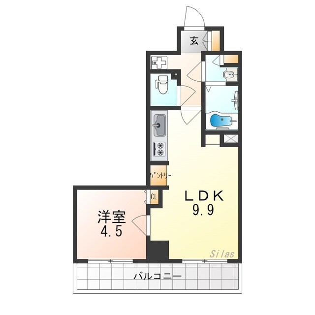 江坂駅 徒歩7分 3階の物件間取画像