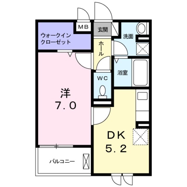 相川駅 徒歩14分 1階の物件間取画像