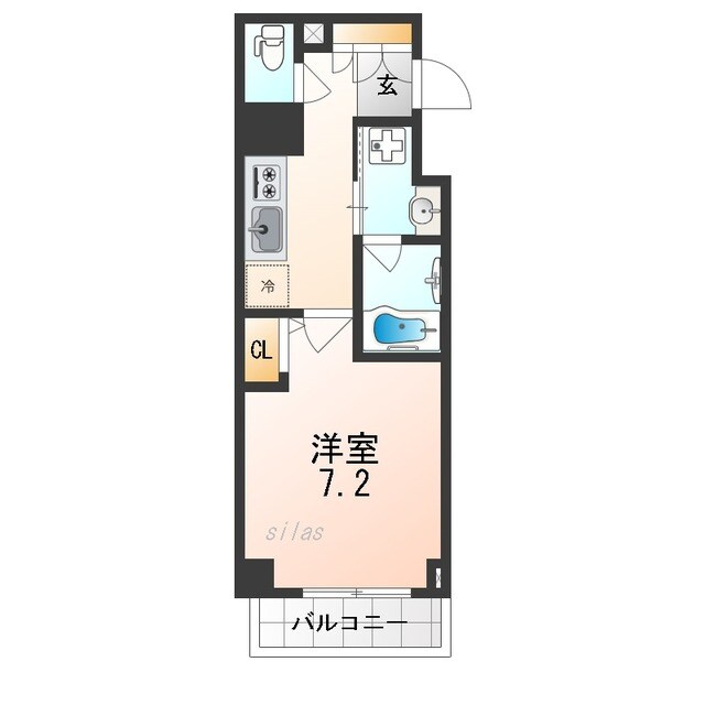 豊中駅 徒歩8分 5階の物件間取画像