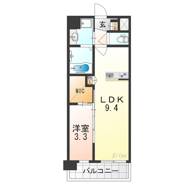 セレニテ江坂ミラクの物件間取画像