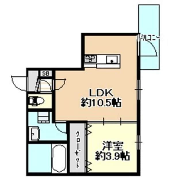 蛍池駅 徒歩7分 2階の物件間取画像