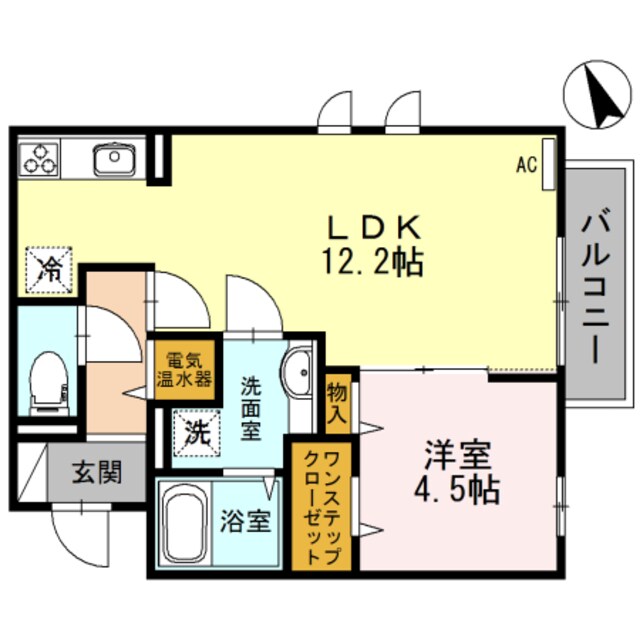 蛍池駅 徒歩9分 2階の物件間取画像