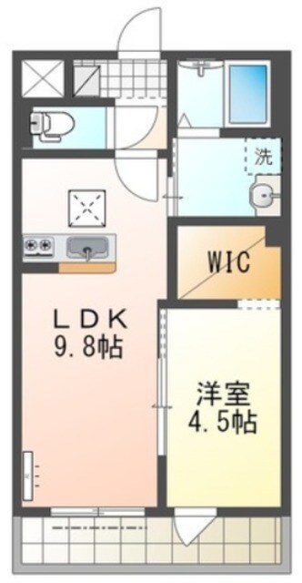 伊丹駅 徒歩24分 2階の物件間取画像