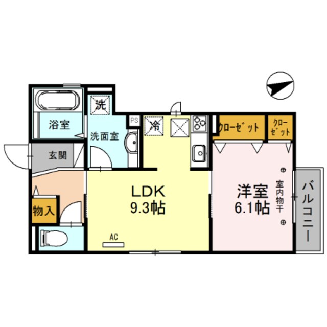 茨木駅 徒歩18分 1階の物件間取画像