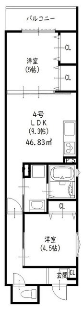 萱島駅 徒歩7分 3階の物件間取画像