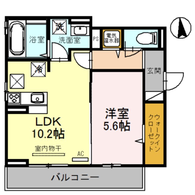 富田駅 徒歩7分 1階の物件間取画像