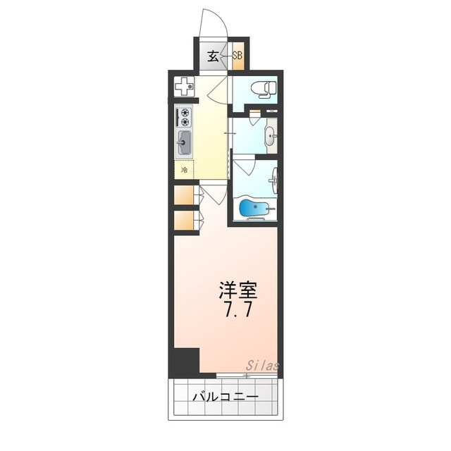 江坂駅 徒歩4分 6階の物件間取画像