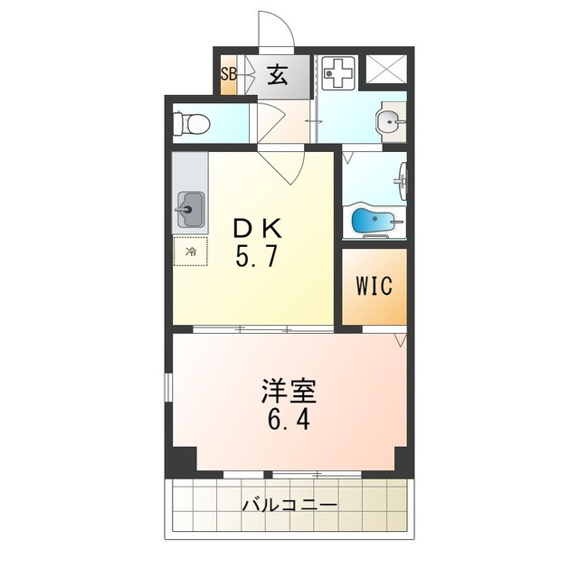 吹田駅 徒歩6分 3階の物件間取画像