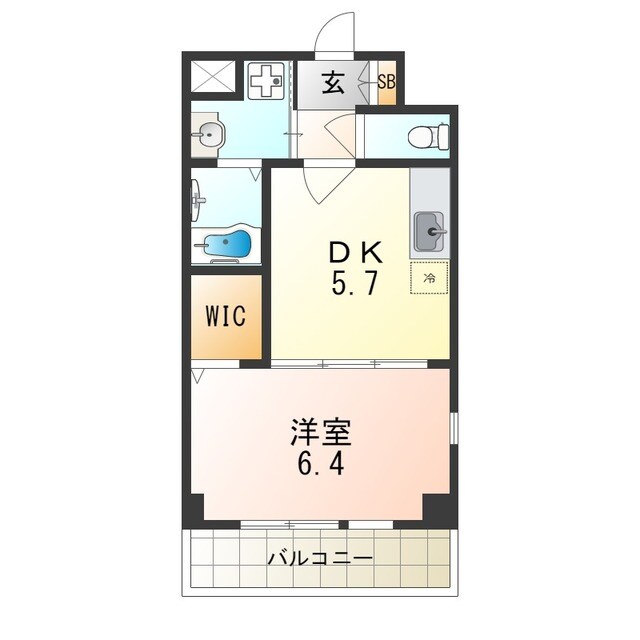 吹田駅 徒歩6分 2階の物件間取画像