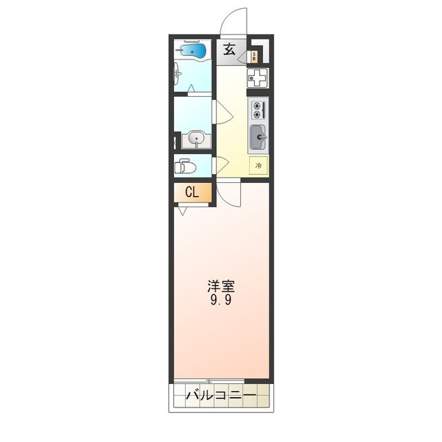 曽根駅 徒歩6分 2階の物件間取画像