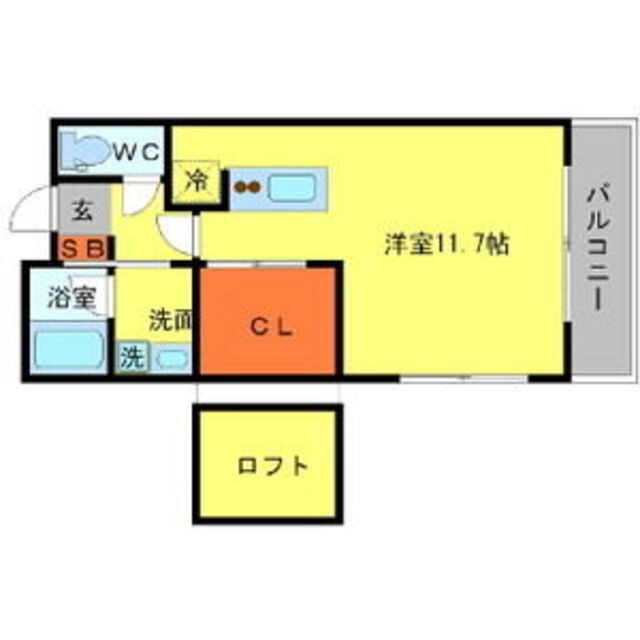 彩都西駅 徒歩12分 3階の物件間取画像