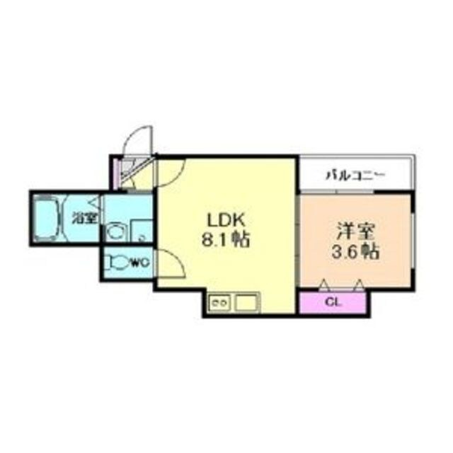 牧野駅 徒歩9分 1階の物件間取画像