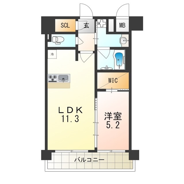 池田駅 徒歩6分 6階の物件間取画像