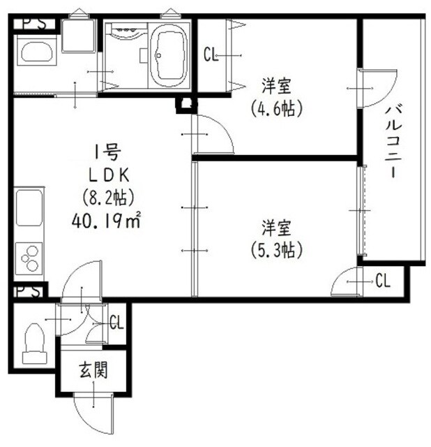 四条畷駅 徒歩6分 2階の物件間取画像