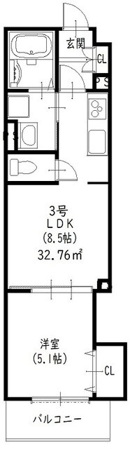 四条畷駅 徒歩6分 1階の物件間取画像