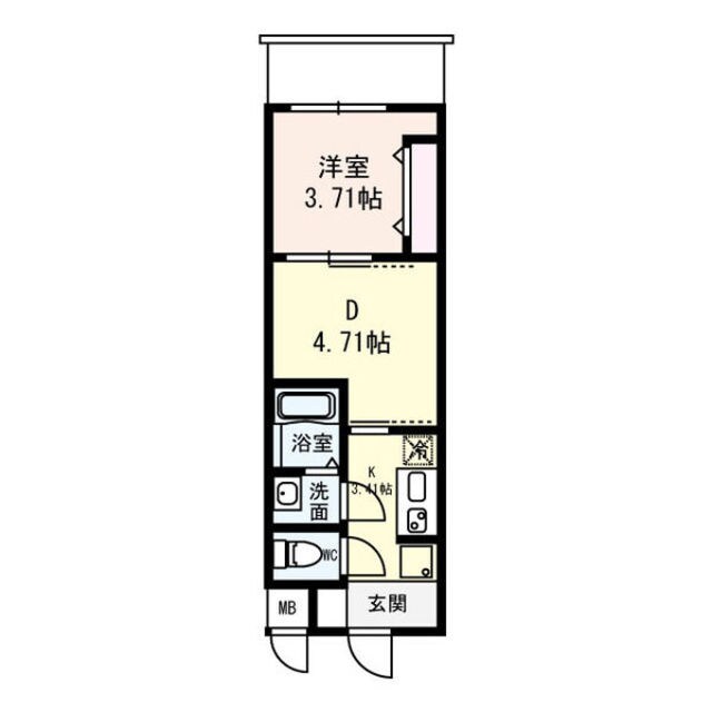 江坂駅 徒歩12分 7階の物件間取画像