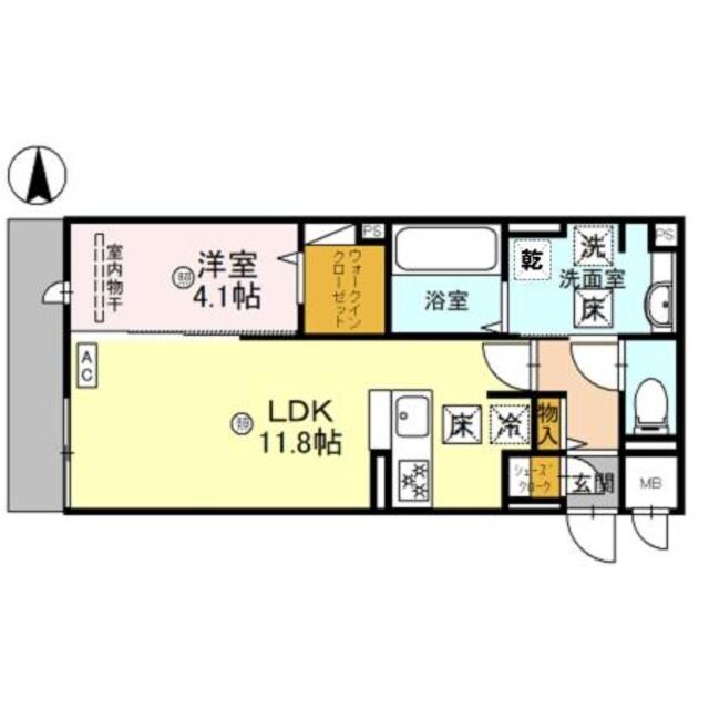 枚方市駅 徒歩10分 3階の物件間取画像