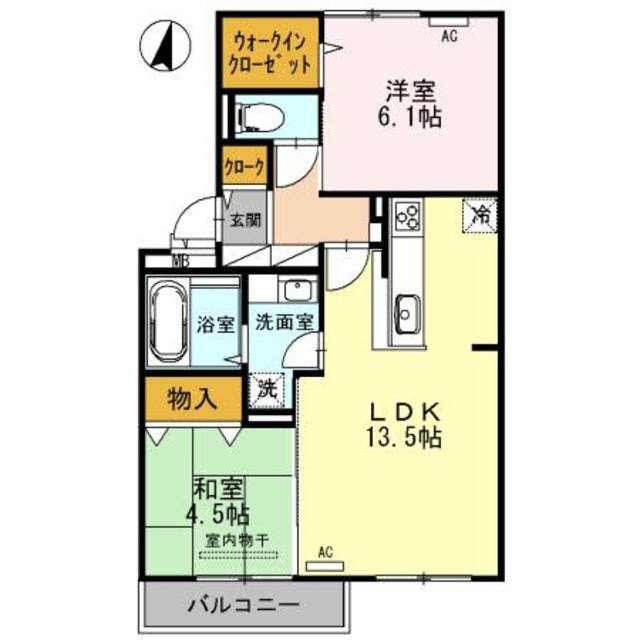 蛍池駅 徒歩10分 2階の物件間取画像