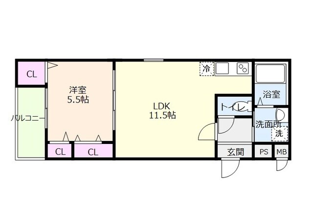 吹田駅 徒歩9分 3階の物件間取画像