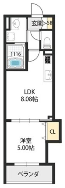 寝屋川市駅 徒歩10分 3階の物件間取画像