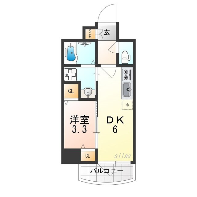 豊中駅 徒歩5分 5階の物件間取画像