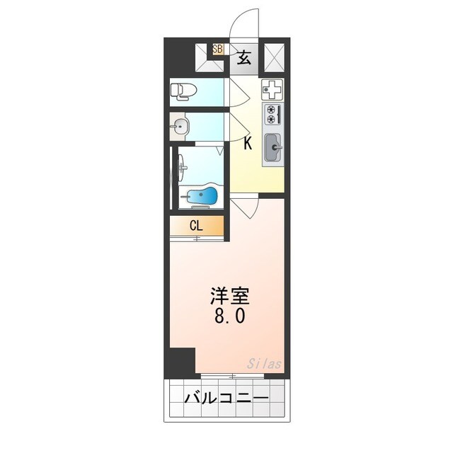 喜連瓜破駅 徒歩4分 10階の物件間取画像