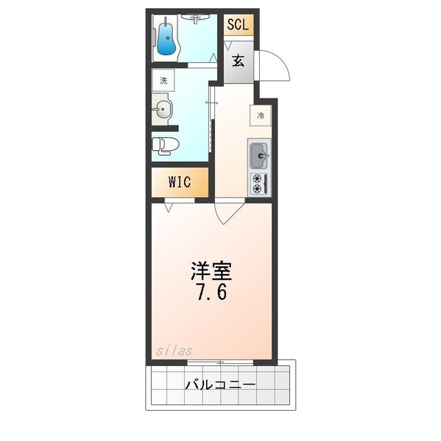 柴原阪大前駅 徒歩4分 2階の物件間取画像