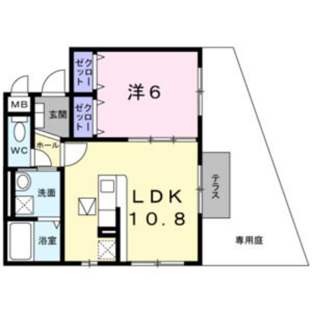 池田駅 徒歩16分 1階の物件間取画像