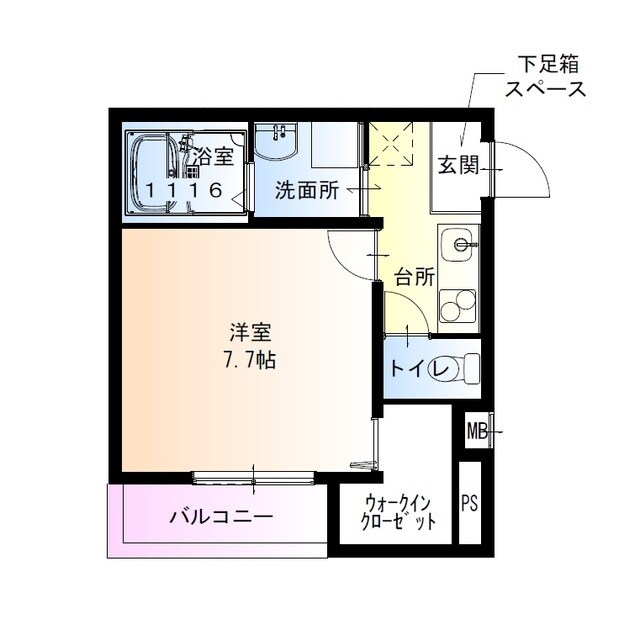 だいどう豊里駅 徒歩9分 1階の物件間取画像