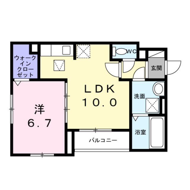 摂津富田駅 徒歩20分 2階の物件間取画像