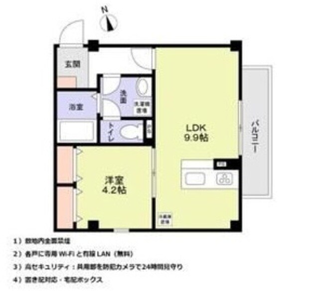 関大前駅 徒歩4分 3階の物件間取画像