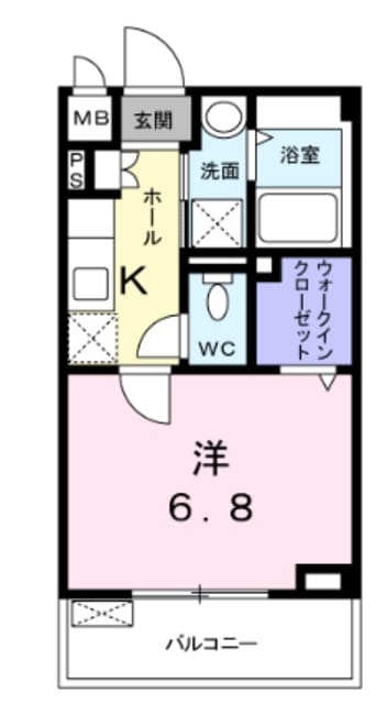 岡町駅 徒歩8分 2階の物件間取画像