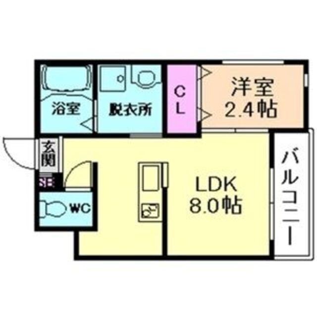 御殿山駅 徒歩3分 3階の物件間取画像