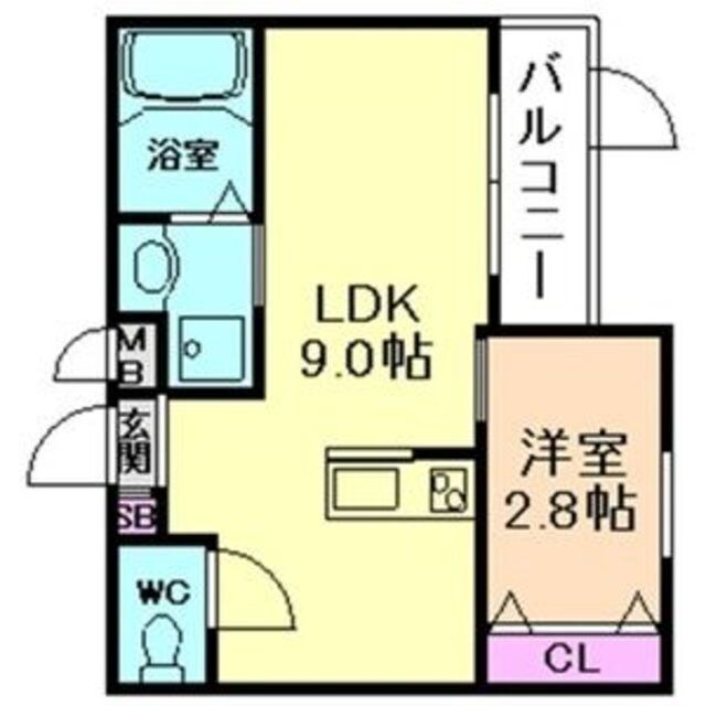 御殿山駅 徒歩3分 3階の物件間取画像