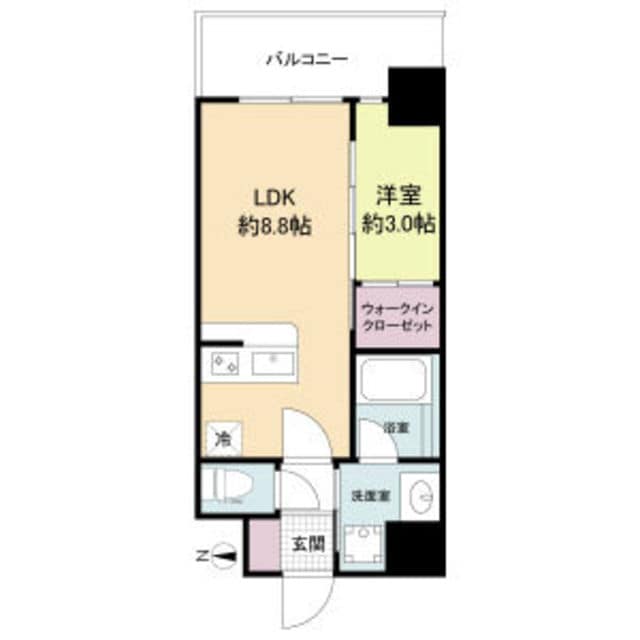 新大阪駅 徒歩8分 8階の物件間取画像