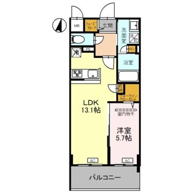 枚方市駅 徒歩3分 4階の物件間取画像