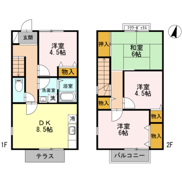 エスポワール箕面の物件間取画像