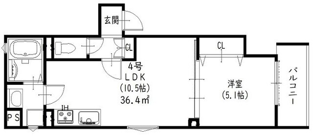 ラモーナ一津屋Ⅰの物件間取画像