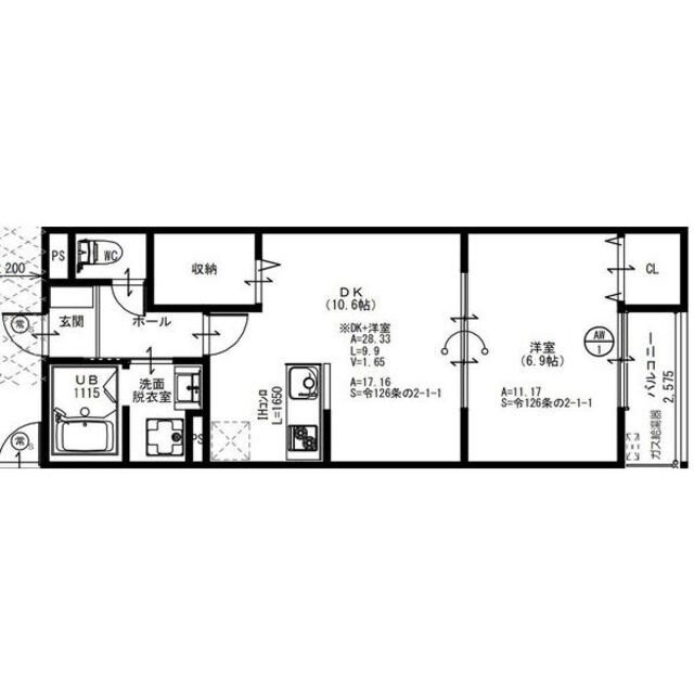 大阪府寝屋川市大谷町アパート 3階の物件間取画像