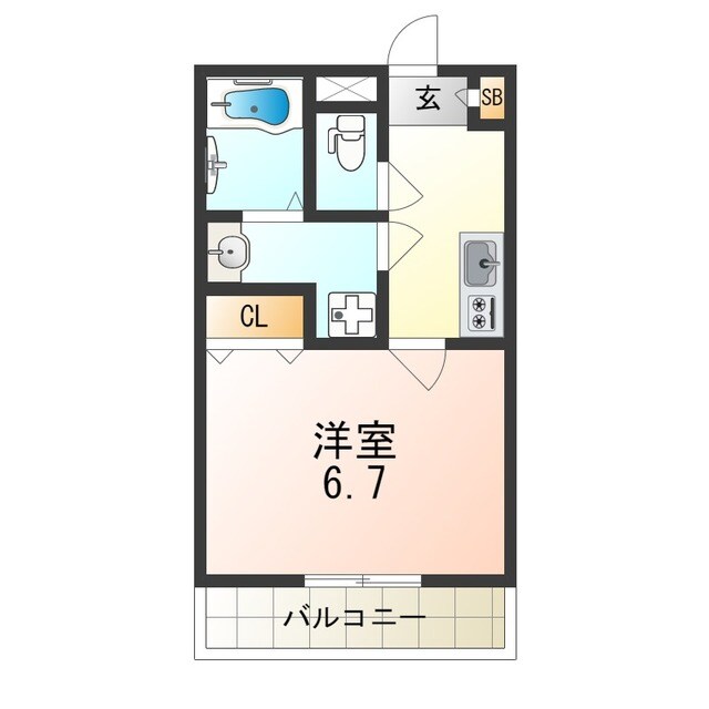 コージープレイス尼崎の物件間取画像