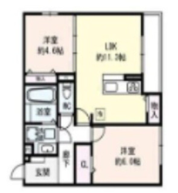 Flat Comfy 豊中の物件間取画像