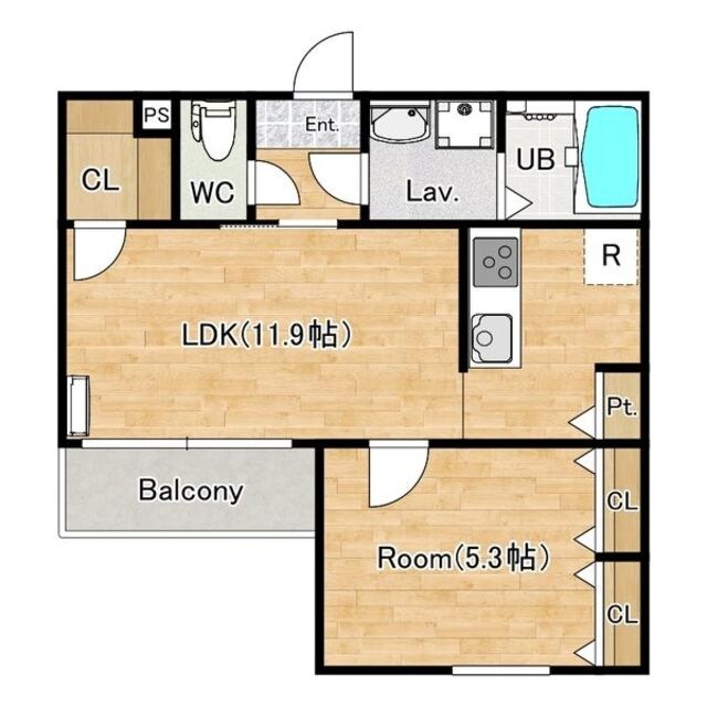 樟葉駅 徒歩12分 1階の物件間取画像